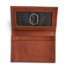 Load image into Gallery viewer, Di Lusso Vegetable Tanned Leather RFID Gusseted Card Case
