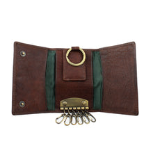 Load image into Gallery viewer, Hand-Stained Water Buffalo Leather 6-Hook Key Case
