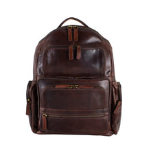 Load image into Gallery viewer, Cheyenne Hand-Stained Water Buffalo Deluxe Laptop Backpack
