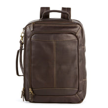 Load image into Gallery viewer, DayTrekr Leather Convertible Brief/Backpack
