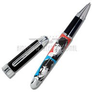 ACME Beatles 1963 Limited Edition Rollerball Pen with the cap placed to the side. Set on a white background.