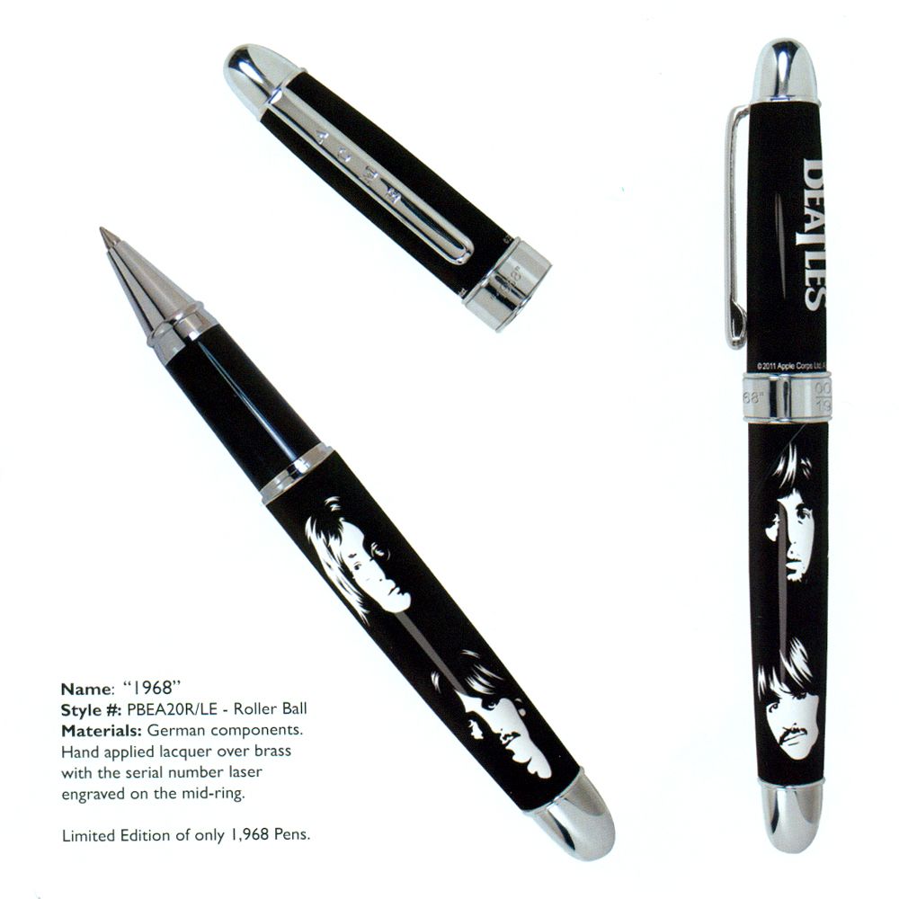 ACME Beatles 1968 Limited Edition Rollerball Pen Details