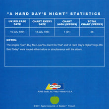 Load image into Gallery viewer, ACME Beatles &quot;A Hard Day&#39;s Night&quot; Statistics
