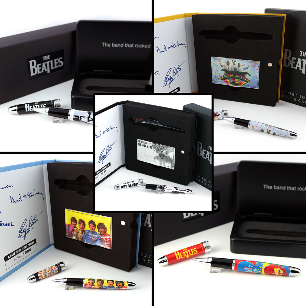 ACME Limited Edition The Beatles 5 Piece Rollerball Pen Set - #68/1000 - RARE!!