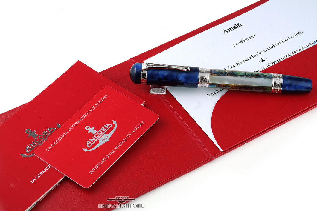 Ancora Amalfi Limited Edition Fountain Pen with Documents