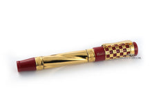 Load image into Gallery viewer, Side view of the Fountain pen with the cap on. Set on a white background.
