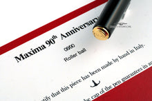 Load image into Gallery viewer, Close up to the text on one of the documents and the engraved edition at the bottom of the pen barrel. it indicates that this is number  08 of 90.
