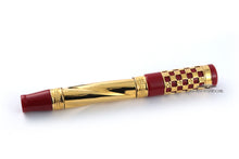 Load image into Gallery viewer, Back view of the Fountain Pen with the cap on. Set on a white background.
