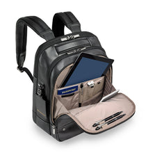 Load image into Gallery viewer, Briggs &amp; Riley @Work Leather Medium Backpack
