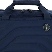 Load image into Gallery viewer, B/Y Ulisse 18&quot; Duffle - Ocean Blue (Navy) - Front Panel View Close-Up
