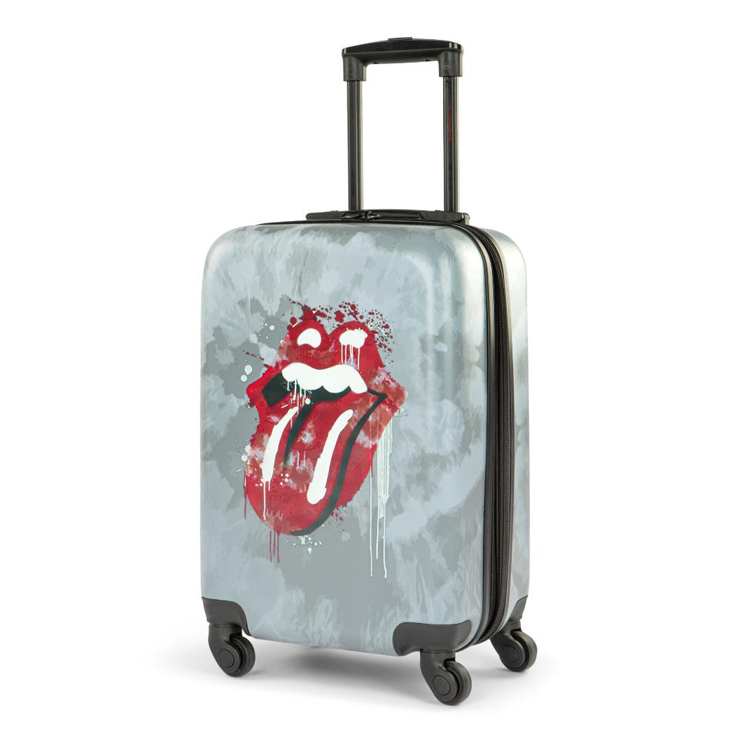 Rolling Stones Grey Tie Dye Carry-On Luggage
