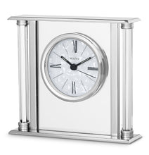 Load image into Gallery viewer, Bulova Pearl Mantle Clock
