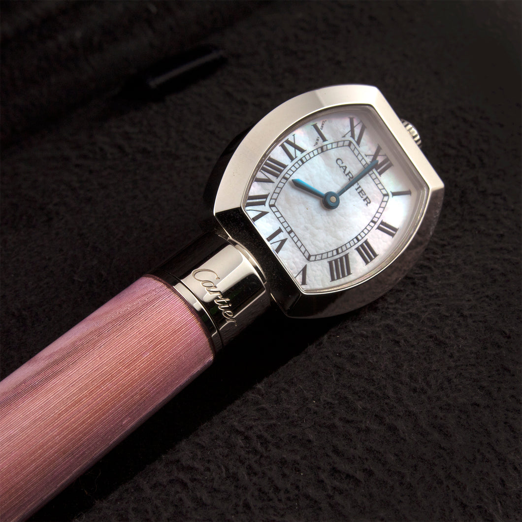 Cartier d' Exception Limited Edition Ballpoint with Watch Pink - #0129/2000