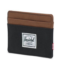 Load image into Gallery viewer, Herschel Supply Co. Charlie RFID Card Wallet - Black/Saddle
