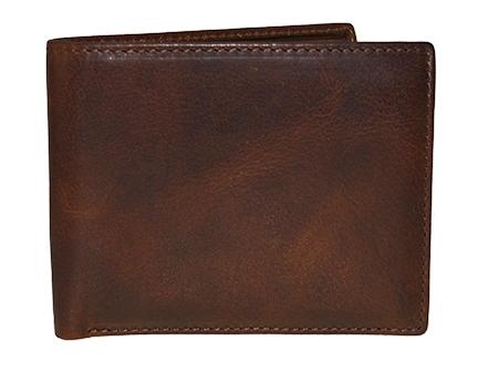 Cheyenne Hand-Stained Leather Removable Passcase Wallet