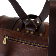 Load image into Gallery viewer, ITALIAN LEATHER ROLL-TOP BACKPACK
