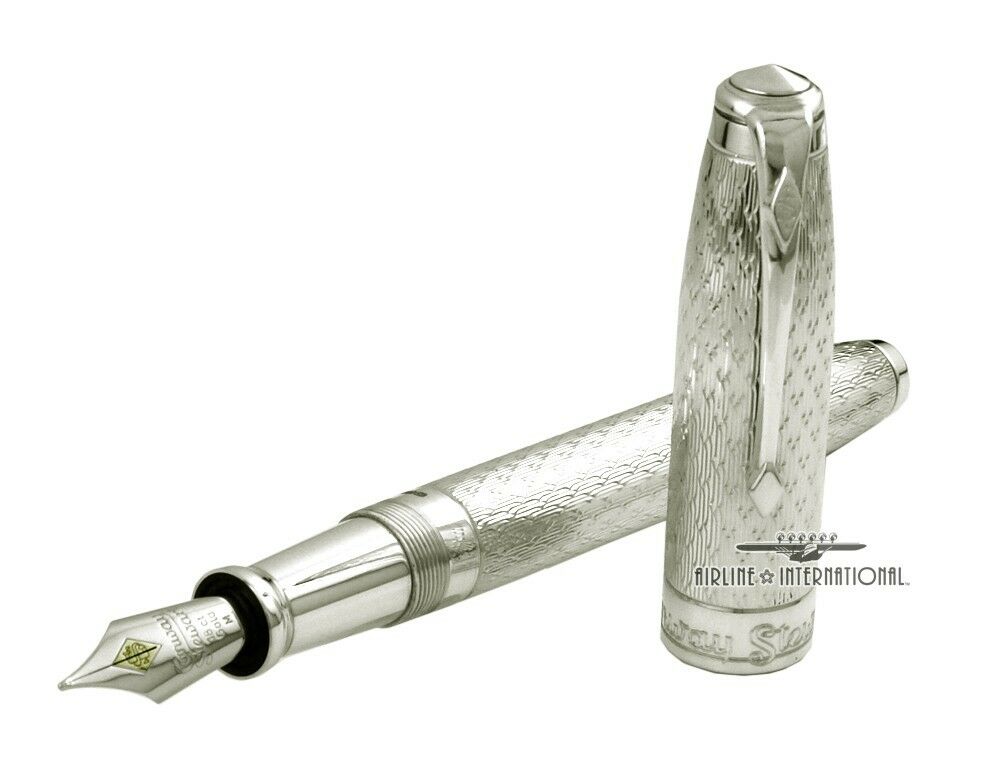 Conway Stewart Model 100 Icon Limited Edition Sterling Silver Fountain Pen