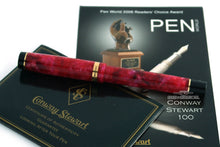 Load image into Gallery viewer, Conway Stewart Cherry Red Duro Fountain Pen - F Nib
