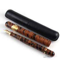 Load image into Gallery viewer, Created In France - Custom Ebonite Cigar Fountain Pen 

