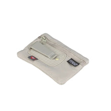 Load image into Gallery viewer, Angled view of the tan clip stash. 
