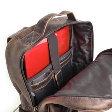 Load image into Gallery viewer, DAYTREKR DISTRESSED LEATHER MULTI-POCKET BACKPACK
