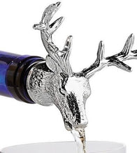 Load image into Gallery viewer, Close up to the deer head shaped wine pourer.
