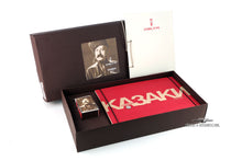 Load image into Gallery viewer, The outer card stock box with the presentation box an ink bottle box arranged inside. 
