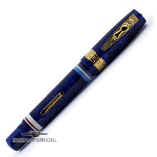 Load image into Gallery viewer, Front view of the fountain pen with the cap on. 
