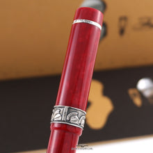 Load image into Gallery viewer, Close up to the top of the red rollerball pen.
