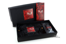 Load image into Gallery viewer, The presentation box, and sealed ink bottle arranged in the outer card stock box with the certificate.
