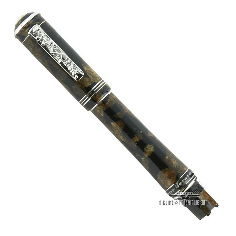 Delta Enrico Caruso Limited Edition Silver Fountain Pen #0342/1873 - F