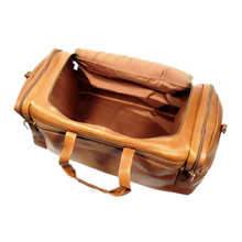 Load image into Gallery viewer, Dorado Colombian Leather Carry-on Duffel Interior
