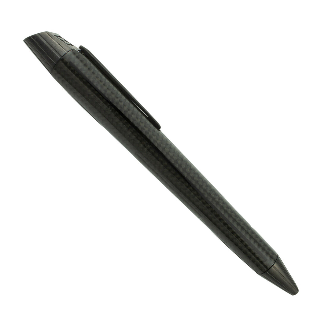 Edelberg Sloop EB-1009 Glossy Carbon Fiber w/Black Stripe RB/BP Pen- Floor Model