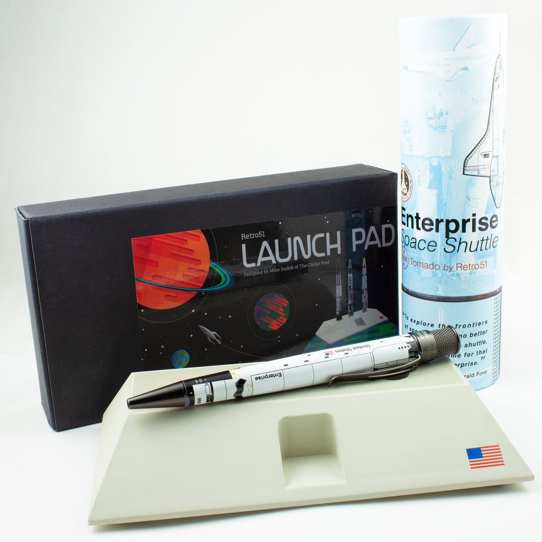 Retro 51 LE Enterprise Space Shuttle Tornado RB Pen And Launch Pad Display