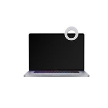 Load image into Gallery viewer, The selfie ring attached to a laptop screen. 
