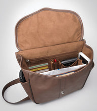 Load image into Gallery viewer, GTM Concealed Carry Leather Shoulder Saddlebag Mocha Brown
