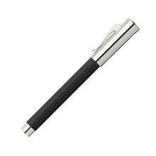 Load image into Gallery viewer, Side view of the black Tamitio fountain pen with the cap on.
