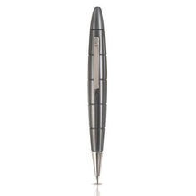 Load image into Gallery viewer, Front view of the blue multifunction pen. 
