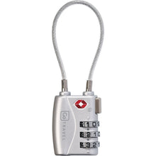 Load image into Gallery viewer, Front view of the gray three-digit combination lock 
