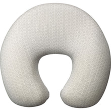 Load image into Gallery viewer, Front view of the travel pillow filled with air. 
