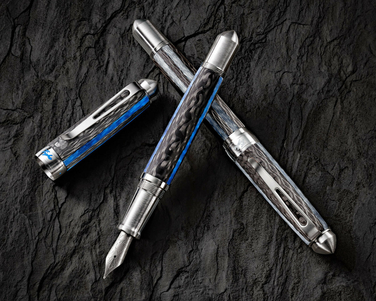 Grayson Tighe Blue Lume Limited Fountain Pen | Airline International ...