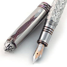 Load image into Gallery viewer, Grayson Tighe Reticulated Crystal Purple LE Fountain Pen - M
