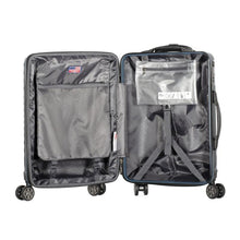 Load image into Gallery viewer, Olympia Matrix Polycarbonate 21&quot; Exp Carry-On Spinner Luggage - Navy
