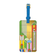 Load image into Gallery viewer, Frank Lloyd Wright Saguaro Forms &amp; Cactus Flowers Luggage Tag

