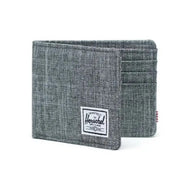 Front view of the partially opened wallet.