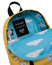Load image into Gallery viewer, Herschel Supply Classic Backpack Mini Simpsons - Lisa Simpson - Inside Cloud Pattern Close Up
