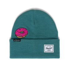 Load image into Gallery viewer, Herschel Supply Co. Elmer Beanie - Simpsons - Homer Simpson - Blue with Pink Donut

