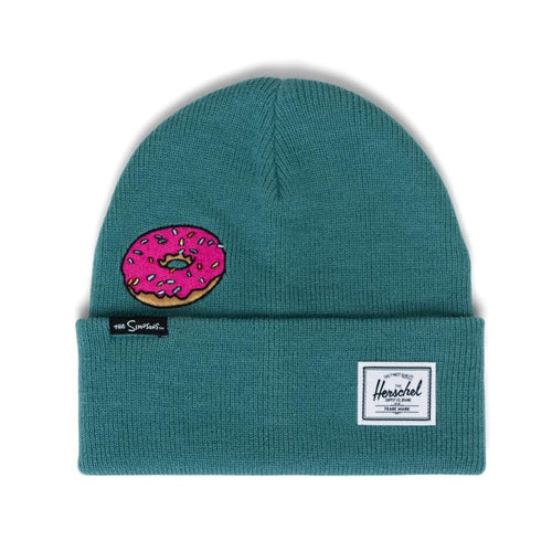 Herschel Supply Co. Elmer Beanie - Simpsons - Homer Simpson - Blue with Pink Donut
