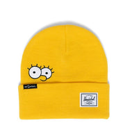Front view of the Lisa Simpson Elmer Beanie hat.