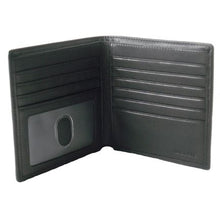 Load image into Gallery viewer, Interior view of the black wallet. 
